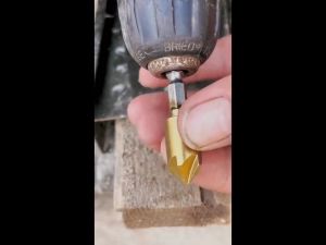 ดอกเจาะผายทอง แกนหกเหลี่ยม ดอกเจาะ เหมาะอย่างยิ่งสำหรับแผ่นไม้แผ่นใยไม้อัดแผ่น ซ่อนหัวน็อต สกรู สำหรับ งานไม้ พลาสติก แผ่น PVC 6ชิ้น ขนาด 6-19mm