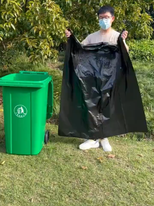 ถุงขยะดำปลอดกลิ่น 36x45 นิ้ว แพ็ค 1 กิโลกรัม คุณภาพสูง