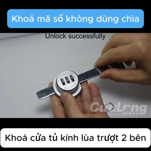 Khoá Tủ Kính Không Cần Khoan Khóa Tủ Trưng Bày Khóa Tủ Rượu Tủ Mỹ Phẩm Tủ Mô Hình Showroom