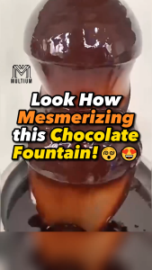 Stainless Steel 3 Tiers Black Chocolate Fondue Fountain | Chocolate Fountain Machine| Stainless Steel Party Electric Melting Machine for Chocolate| Party Fondue Fountain| Stainless Steel Fondue Chocolate Fountain| Electric Fountain Fondue |