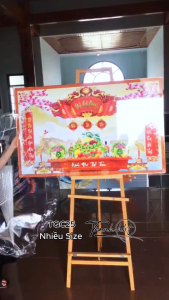 Tranh đức lưu quang tranh cửu huyền thất tổ Tranh treo tường phòng thờ bàn thờ gia tiên tráng gương TQC25