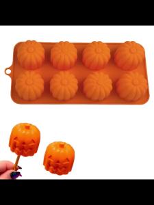 Halloween Bí Ngô Đầu Ma Silicon Bánh Mousse Khuôn Nướng Bánh Cho Chocolate Fudge Món Tráng Miệng Thân Thiện Với Môi Trường Tự Làm Dụng Cụ Nhà Bếp