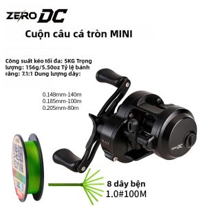 fishingfans | Máy Câu Cá FISHINGFANS DC-Round Baitcasting Reel 7+1BB 156g Siêu Nhẹ Bánh Răng Bằng Đồng Thau Dùng Được Cho Nước Mặn Và Nước Ngọt Thích Hợp Cho Biển Sông Hồ.