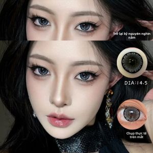 ZIRANMEI | Kính áp tròng màu đường kính lớn công nghệ Sandwich chống cận thị 6 tháng