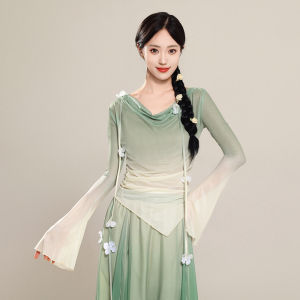 Quần Áo Khiêu Vũ Cổ Điển Gradual Dance Skirt Ba Lê Giả Mây Phụ Nữ Quần Áo Khiêu Vũ Chuyên Nghiệp Quần Áo Khiêu Vũ Thường Ngày
