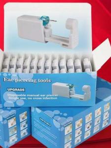 Disposable Stainless Steel Ear Piercing Kit Professional Painless Allergy Free Needle Second Generation Ear Piercing Device