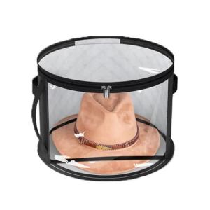 1 Pcs Large Hat Storage Box - Foldable Non-woven Fabric Accessory Storage Box Reinforced Handle Suitable Multiple types of hats