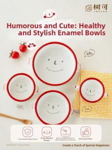 SHUEHO | Cute Kids Home Enamel Bowl Set