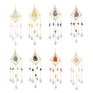 【New Arrival】 Crystal Prisms Pendant Wind Chime for Wedding and Home Décor Sparkling Light Catching Hanging Ornament