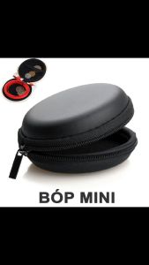 Bóp Tròn Mini Đựng Tai Nghe & Phụ Kiện