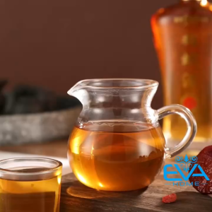 Bình Quai Thuỷ Tinh Miệng Rót Chịu Nhiệt 200ML / Bình Chia Trà Công Đạo Long Tâm Nhí