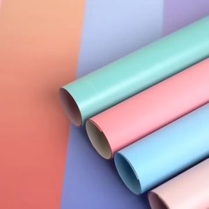 20 Lembar Flower Wrapping Rainbow Waterproof Cellophane Kertas Buket Gradient Pembungkus Bunga KB6174