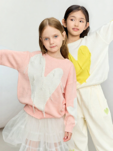 AMII | Autumn New Heart Design Childs Pullover Sweater
