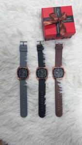 New womens watch silica gel quartz watch Fashion square mens and womens general leisure watch