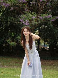 Hungerlababy Blue Trendy Crop Top And Skirt Set Womens High Waist A-Line Dress Summer Fashion Outfit Two-Piece Ensemble