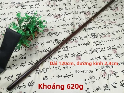 Gậy Dưỡng Sinh Tai Chi Gậy Treo Ba Hợp Kim Nhôm Gậy Tập Luyện Võ Thuật Gậy Tập Thể Dục Gậy Chống Tập Luyện