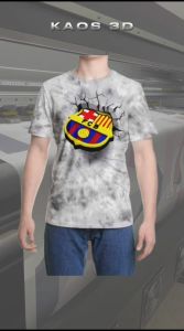 Kaos 3D Brca Logo Retak Premium Bangkok Thailand