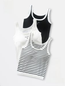 MiiOW | Cat Woman Summer Thin Strap Vest With Chest Pad Womens Inner Wear Outer Wear Bra Free Anti Light Base Shirt Sweet Style