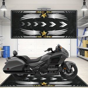 VIKAMA Motorcycle Racing Carpet - Durable And Slip-Resistant Parking Long Rug - Hallway Floor Mat - Home Decoration