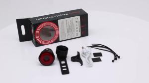 X-TIGER Bike Tail Light Smart Sensing MTB Road Bike Rear Light IPX6 Waterproof Type-C Charging Taillight Cycling Accessorie