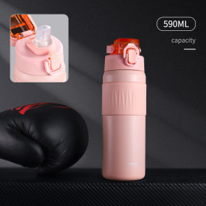 Portable Sports Water Bottle 316 Stainless Steel Straw Large Capacity Insulated Cooling Childrens Student Outdoor Drinking Cup