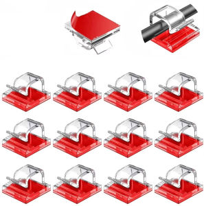 other | 50/20PCS Cable Organizer Clips Wire Winder Holder Earphone & Mouse Cord Adhesive Desk Clamp Management Protectors