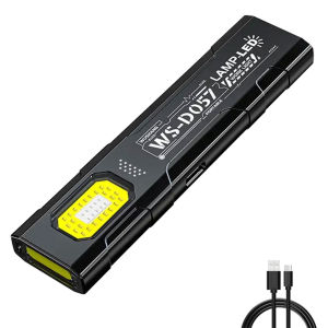 Powerful Mini COB LED Keychain Flashlight USB C Rechargeable Hanging Work Light Waterproof Keyring Camping Walking Pocket Lamp