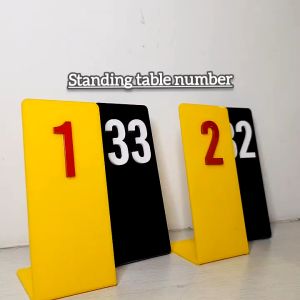 Table Numbers Stand Acrylic Restaurant Cafe Tanda Nombor Meja Kafe Tomyam Tanda Meja