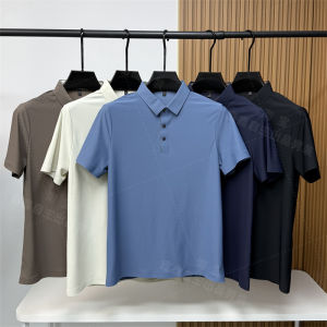 Áo Thun Nam Polo Tay Ngắn Nhanh Khô Thoáng Khí Bằng Vải Da Băng Không Để Lại Dấu Vết Quần Áo Thể Thao Thường Ngày Mùa Hè Thời Trang