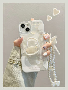 Silicone Phone Case Full Cover Gem Anti-Fall for  13 pro Max 14 pro 15 New Model Creative Personality Ins Style Protective Shell