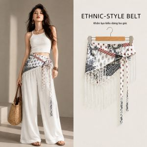 XUANXUAN | Ethnic Retro Style Fringe Decorative Sash