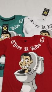 KAOS Anak SKIBIDI TOILET VIRAL/Baju Kaos Anak SKIBIDI Toilet Lakilaki Perempuan Usia 1-10 Tahun