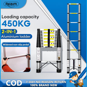 aluminum telescopic ladder portable ladder Folding hold ladder multifunctional folding straight ladder load-bearing300KG