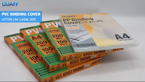 WPS PVC Binding Cover 200micron Short | A4 | Long (100/pack) | PP Frosted Matte Binding Cover A4 (50pcs)