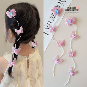 Sweet Princess Long Hair Butterfly Knot Hairband Childrens Hair Accessories 2025 New Style Fairy Tale Inspired Hair Accessories