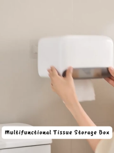 Nuvia Waterproof Toilet Paper Holder Waterproof Tissue Storage Box Toilet Roll Organizer Paper Dispenser Bathroom Accessories