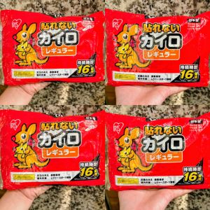 [Đỏ] Miếng Đệm Lót Ủ Ấm Giữ Nhiệt Cơ Thể Chuột túi Kangaroo Nhật Bản Túi 10 miếng (125 x 95cm)