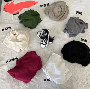Womens Casual Pants T-shirt Set High Waist Cuffed Half High Collar Base Shirt Spring Autumn New Style Harlan Pants