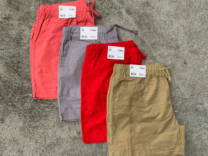 PLUS SIZE SARA SHORT PLAIN FOR LADIES 💯 PURE COTTON | Lazada PH