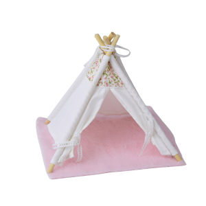 Miniature Toy Tent Material Kit Cotton Dollhouse Baby Dolls Tent Ground Mat Miniature Furniture Dollhouse Decorations