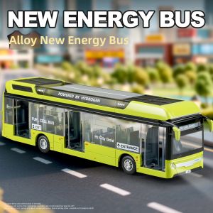 Childrens Alloy New Energy Bus Model Toy Car