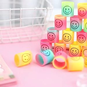 12 pcs Magic Smiley Spring Rainbow Circle Toys Boys and Girls Gift Lootbag Fillers / Paninda