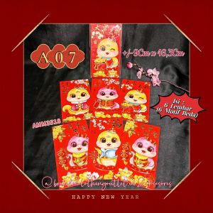 (6PCS) ANGPAO SHIO ULAR TERBARU / ANGPAU IMLEK ULAR 3D / ANG PAO PANJANG / HONGPAO TIMBUL / AMPLOP MERAH SINCIA / SNAKE RED ANVELOPE CHINESE NEW YEAR / AMM35182875
