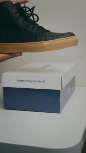 Sepatu Sneakers Casual Pria TRAGEN Footwear Senberg High - BLACK