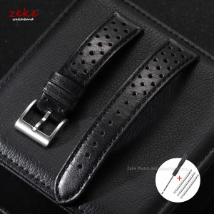 Vintage Genuine Leather Watch Band 18mm 20mm 22mm Universal Men Women Cowhide Straps Breathable Wristband for Seiko Men Bracelet
