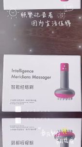 Electric Meridian Brush Gua Sha Body Massager Vibrate Microcurrent Hot Compress Scraping Lymphatic Drainage Machine Fat Burner EMS Micro-current Hot Compress Multi-function Electric Massager Vibration Massage Red Light Therapy 1200mAh Battery 6 Gears