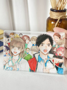 My Youth Filled Blue Box Crystal Stand Anime Cartoon Collectible Souvenir Display Holder Aged Youth Box Anime Themed