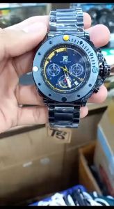 Jam Tangan Pria T5 3867 Analog Chrono Sports Original Rantai Stainless Steel