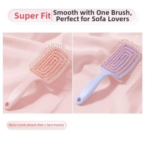 SUZAO | High Volume Anti-tug Hair Brush for Long-haired Women Massaging Scalp