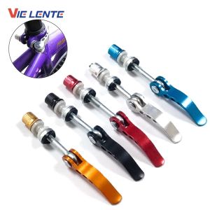 Mountain Bikes Tool MTB Bicycle Seat Tube Clamp Screw Quick Release Lever Cycling Seat Tube Road Bike Quick Release Universal